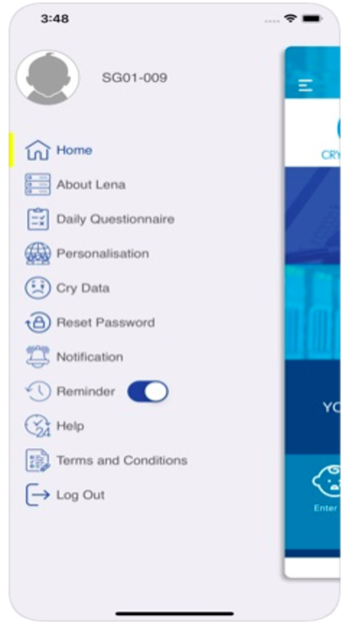 Nutricia - Clinical Research Study based web and mobile plateform screenshot 2